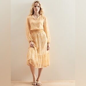 NWT Banana Republic Flounce Midi Dress